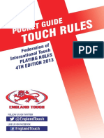 Referees Pocket Guide Touch Rules