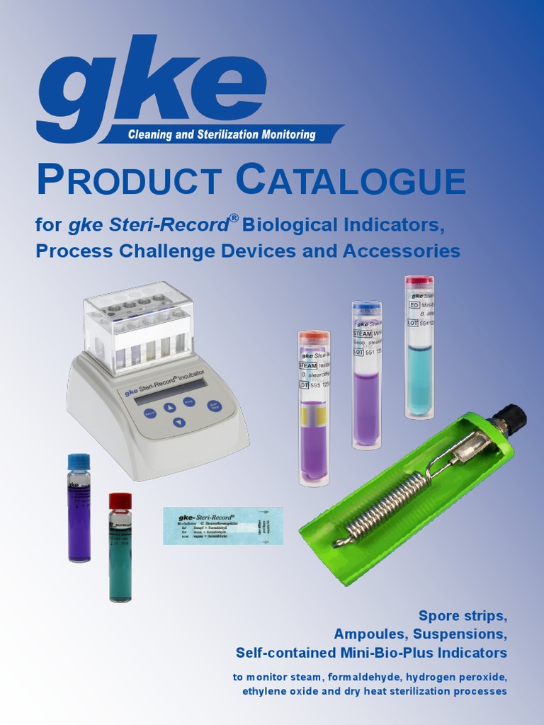 Product Catalogue Biological Indicators, Process Challenge Devices and