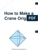 How To Make A Crane Origami