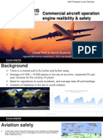 Commercial Aircraft Operation Engine Realibility & Safety: Olivier Petit & Henrik Ekstrand