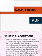 Elaborative Learning