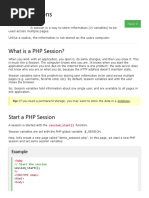 PHP 5 Sessions