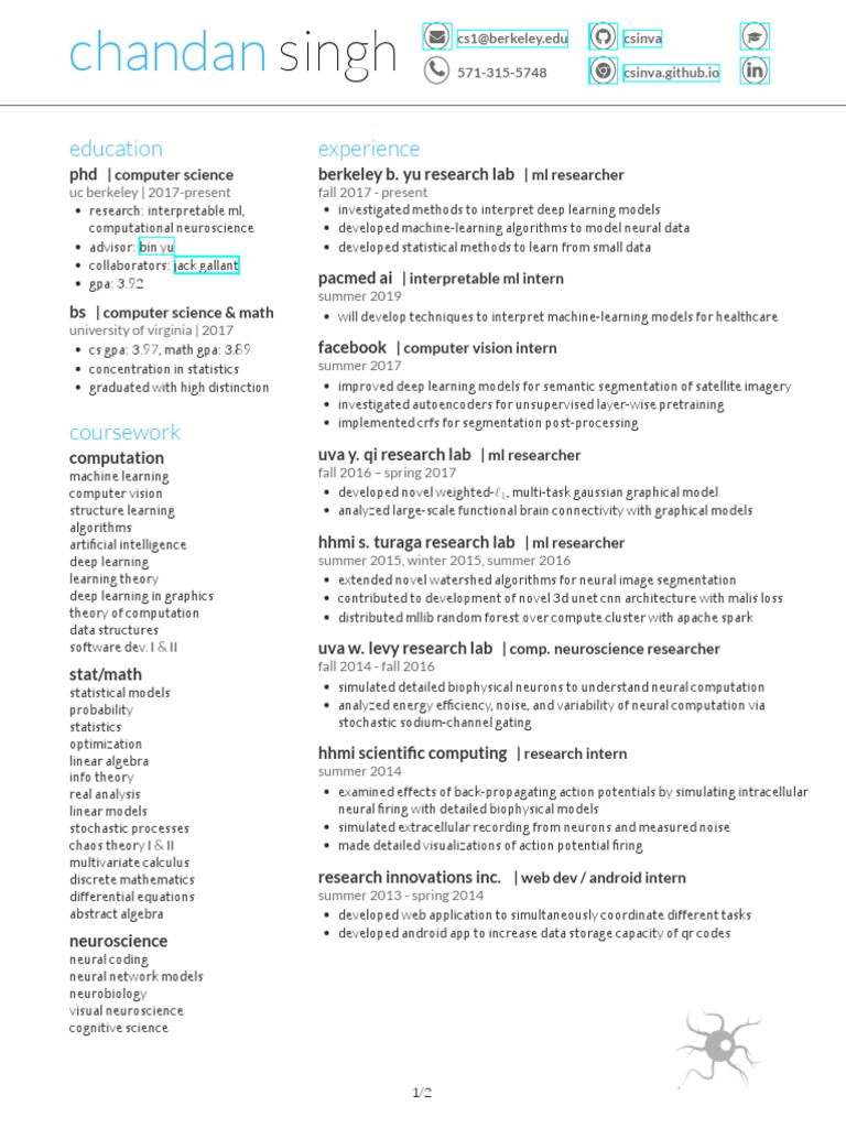 CV Chandan | PDF | Deep Learning | Machine Learning