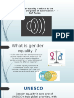 " Gender Equality Is Critical To The Development and Peace of Every Nation." - Kofi Annan