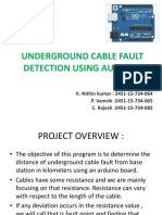 Underground Cable Fault Detection Using Aurdino