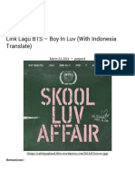 Lirik Lagu BTS - Boy in Luv (With Indonesia Translate) K-Pop Land PDF