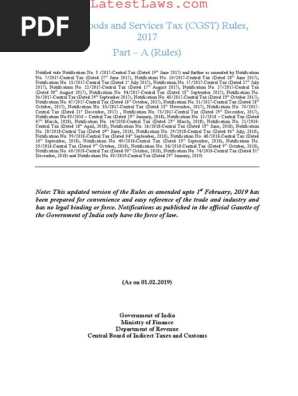 Central Goods And Services Tax Cgst Rules 2017 Part A - 
