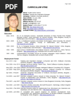 Curriculum Vitae: Personal Information