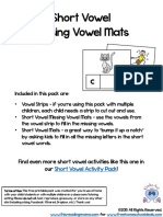 Short Vowel Missing Vowel and Short Vowel Mats