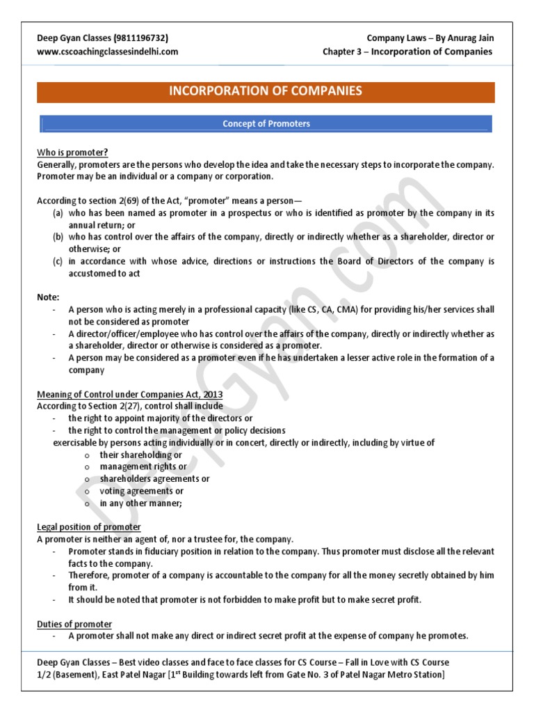 Understanding Company Incorporation Process | PDF | Notary Public ...