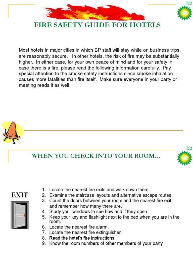 Fire Safety Guide For Hotels Download Free PDF Door Nature