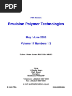 Emulsion Polymerization and Latex Applications | PDF | Natural