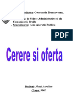 Cerere Si Oferta