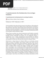 Alverga, C. F. R. Polaria de. O Questionamento dos Fundamentos da Sociologia Brasileira - Jus.com