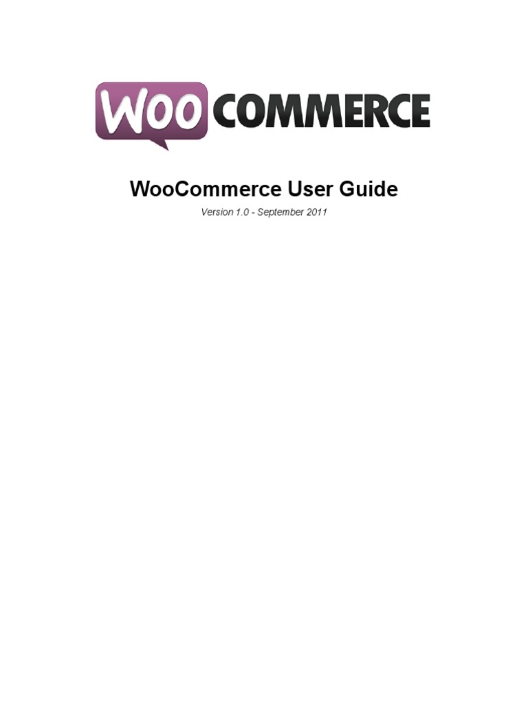 WooCommerce Installation and Setup Guide | PDF | Word Press | Transport ...