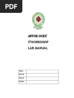 It Workshop Record Lab Manual