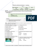 Evaluacion 5° Masas de Agua Del Planeta