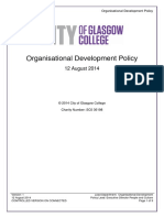 Organisational Development Policy: 12 August 2014