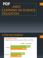 STEM BASED LEARNING ON SCIENCE EDUCATION.ppt