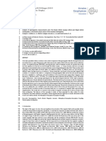 Analysis of Geomagnetic Measurements Prior The Mau