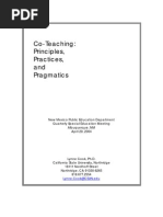 Principles Practices and Pragmatics New Models of Coteaching Friend and Cook