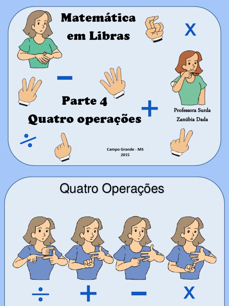 CEADA - Matematica em Libras - Parte 4 PDF | PDF | Subtração ...