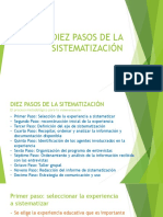 Los Diez Pasos de La Sistematización