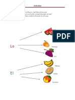 Articulos Definidos Frutas