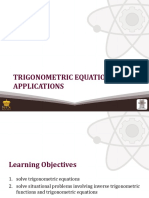 (20) Trigonometric Equations and Applications