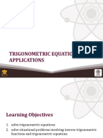 Trigonometric Equations and Applications