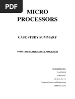 Micro Processors: Case Study Summary