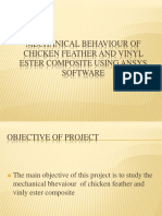 Mechanical Behaviour of Chicken Feather and Vinyl Ester