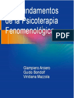 Los Fundamentos de La Psicoterapia Fenomenológica - Arciero, Traducción PDF