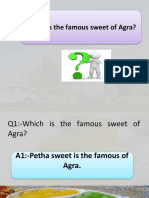 Which Is The Famous Sweet of Agra?