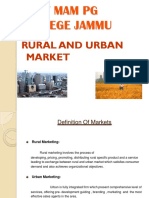 Govt Mam PG College Jammu: Rural and Urban Market