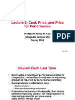 Lecture 5: Cost, Price, and Price For Performance: Professor Randy H. Katz Computer Science 252 Spring 1996