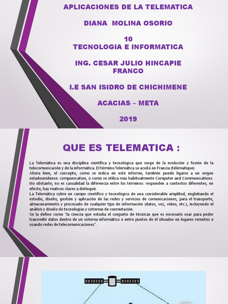 Aplicaciones de la Telemática | PDF | Comunicación | Tecnología digital