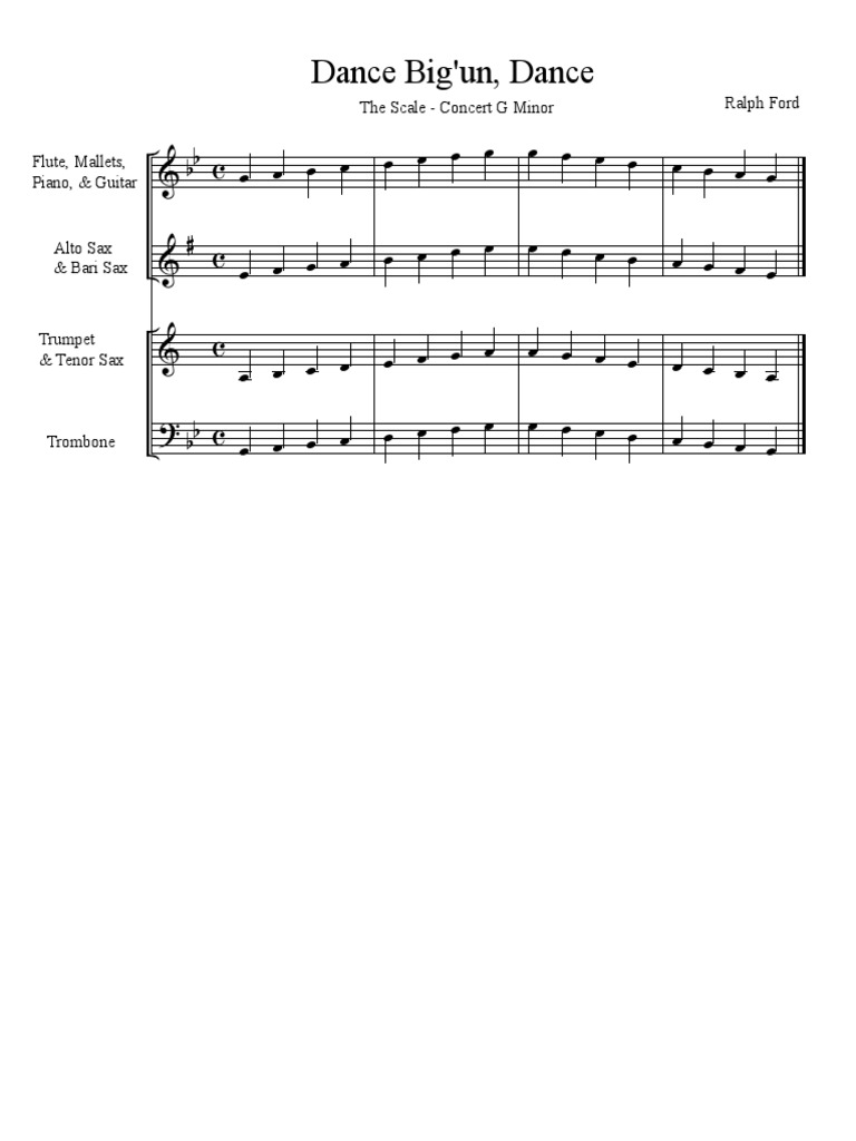 Dance Bigun Dance - Scale | PDF | Musique jazz | Divertissement (Général)