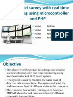 Water level survey with real time monitoring using microcontroller and PHP.pptx