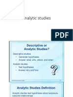 Analytic Studies