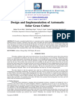 Design and Implementation of Automatic Solar Grass Cutter