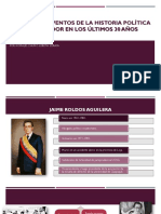 Principales Eventos de La Historia Política Del Ecuador