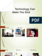 Ways Technology Can Make You Sick