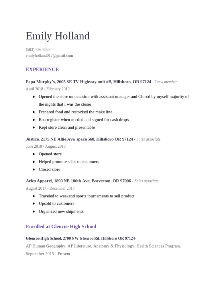 Hs Resume | PDF | Career & Growth