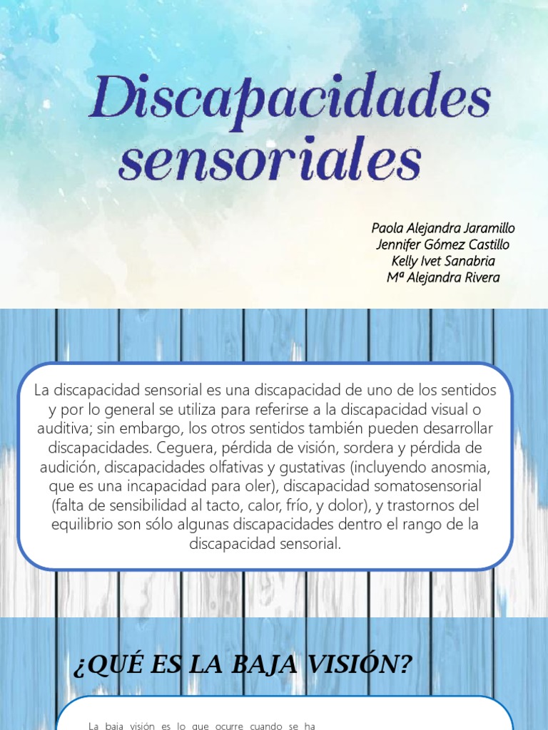 Discapacidad Sensorial | PDF | Ojo humano | Percepción visual
