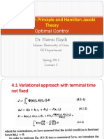 The Maximum Principle and Hamilton Jacobi Theory