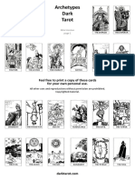Archetypes Dark Tarot Mini Version PDF