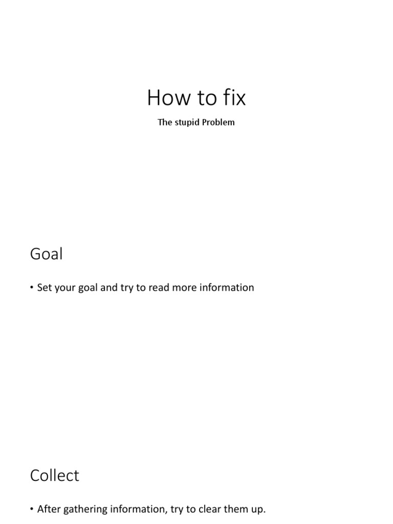 Fixing Common Problems: A Guide | PDF | Self-Improvement