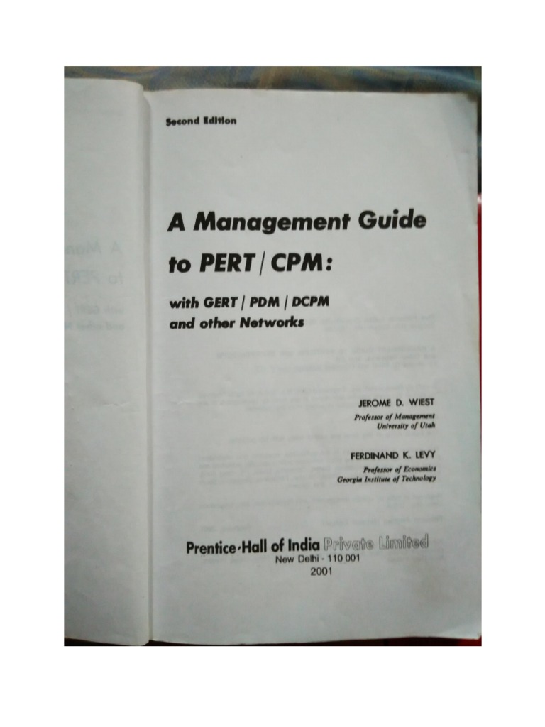 A Management Guide To Pert CPM PDF | PDF