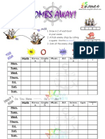 Battleship Subjects & Days